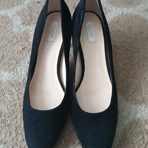 Black suede Cole Haan heels